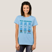T-shirt Moustaches de lait (Devant entier)