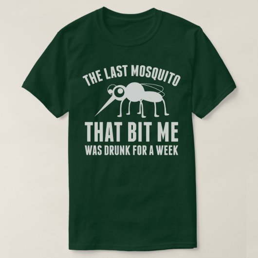 T-shirt Moustique ivre 1 (Design devant)