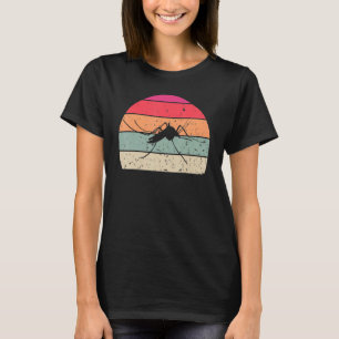 T-shirt Moustique Vintage Moustique Rétro Silhouette Anima