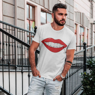 T-shirt Mouth Mens souriant