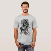 T-shirt Mouton Bighorn En Costume (Devant entier)