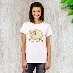 T-shirt Mouton de bélier surpris Drôle d'animal de ferme
