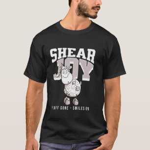 T-shirt Mouton de conception de joie de cisaillement drôle