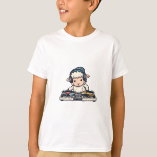 T-shirt Mouton DJ Cool Bête de Hip Hop Enfants