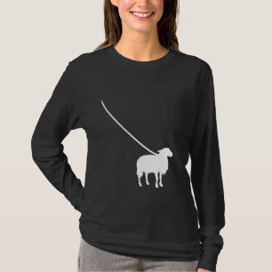 T-shirt Mouton en laisse Ferme Agriculteur Animal de comp