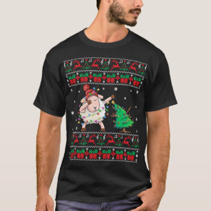 T-shirt Mouton Laide Chandail de Noël Dabbing Mouton Xmas 