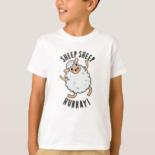 T-shirt Mouton Mouton Hurray Amusant Animal Pun
