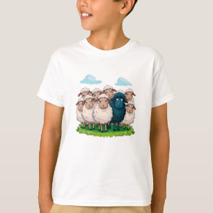 T-shirt Mouton noir