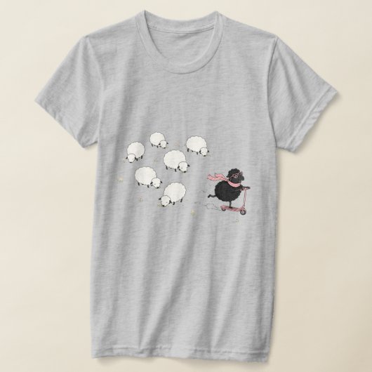 T-SHIRT MOUTON NOIR (Poser)