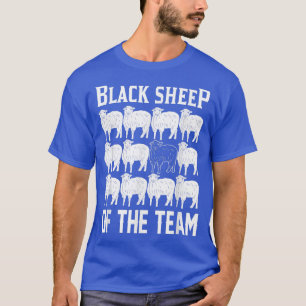 T-shirt Mouton Noir De L'Équipe Dit Humour Sarcastique Da