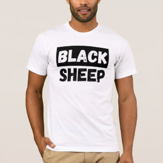 T-shirt Mouton Noir Typographie Audacieuse Design de Rébel