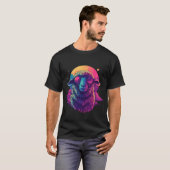 T-shirt Mouton spatial rétro-design (Devant entier)
