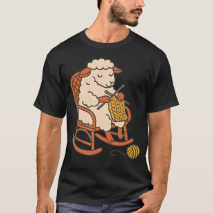 T-shirt Mouton Tricoteur Dans Fauteuil Suspendu