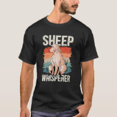 T-shirt Mouton Whisperer Mouton Fermier Rancher Mouton (Devant)