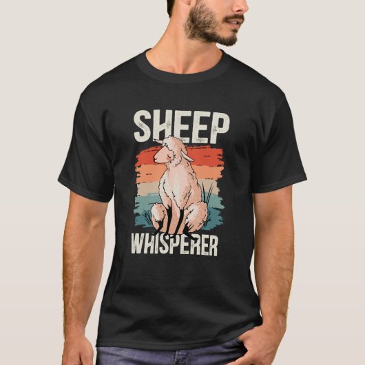 T-shirt Mouton Whisperer Mouton Fermier Rancher Mouton (Devant)