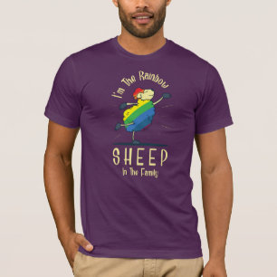 T-shirt Moutons d'arc-en-ciel du gay pride LGBT de famille