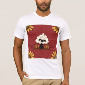 T-shirt Moutons Et Fleurs (Devant)