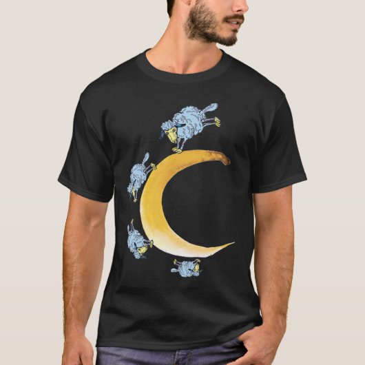T-shirt Moutons et lune (Devant)