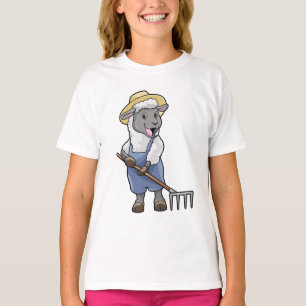 T-shirt Moutons fermiers avec gâteau et Casquette