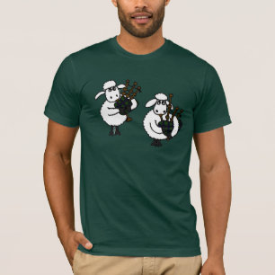 T-shirt Moutons impressionnants d'AU jouant des cornemuses