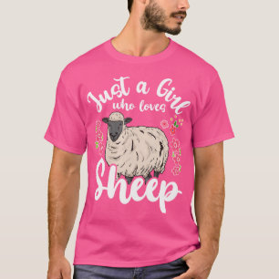 T-shirt Moutons Juste Une Fille Qui Aime Les Moutons