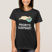 T-shirt Moutons Nap Dormir Dormir Pyjama Pyjama Nig (Devant)