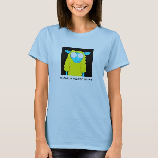T-shirt Moutons noirs dans l'habillement blond (Devant)