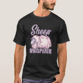 T-shirt Moutons Whisperer Moutons Fermier Rancher Moutons  (Devant)
