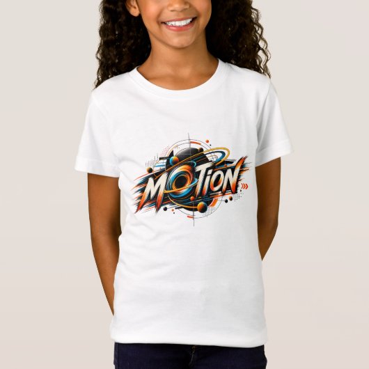 T-Shirt Mouvement – Conception Abstraite Géométrique Dynam (Devant)
