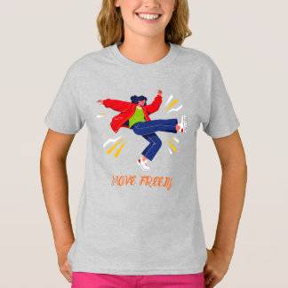 T-shirt Mouvement de danse énergique Graphique jeunesse