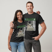 T-shirt Mouvement Détecté Porte Avant Chat Meme (Unisexe)