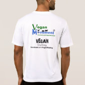 T-shirt Mouvement végétalien/habillement végétalien (Dos)