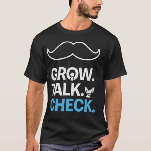 T-shirt Movember Sensibilisation Moustache Design (Devant)