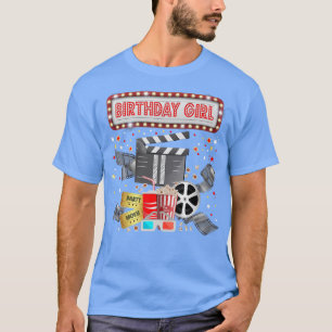 T-shirt Movie Night Birthday Party Pajama Slumber Popcorn