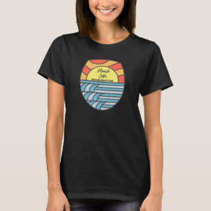 T-shirt Mowich Lake Washington Wa Sunset Vacances Souvenir