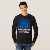 T-shirt Moyamoya Sensibilisation Blue Rainbow Moyamoya Mal (Devant entier)