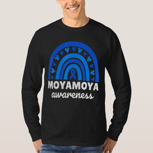 T-shirt Moyamoya Sensibilisation Blue Rainbow Moyamoya Mal (Devant)