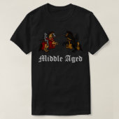 T-shirt Moyen Age avec Jousting Medieval Knight Middle A (Design devant)