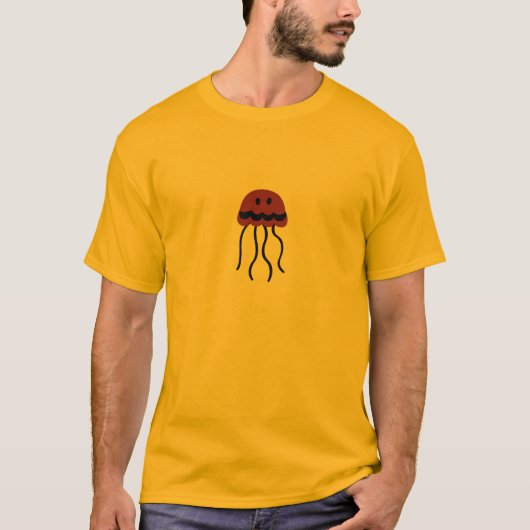 T-shirt moyen de méduses (Devant)