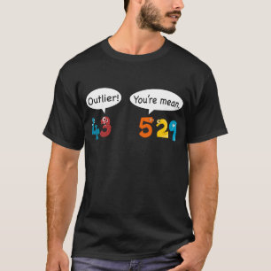 T-shirt Moyenne et moyenne - Statistiques et données Mathé