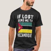 T-shirt Mozambique Flag Souvenir  If lost send me to Mozam (Devant)
