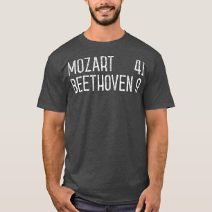 T-shirt Mozart Beethoven Symphony Scoreboard musique drôle
