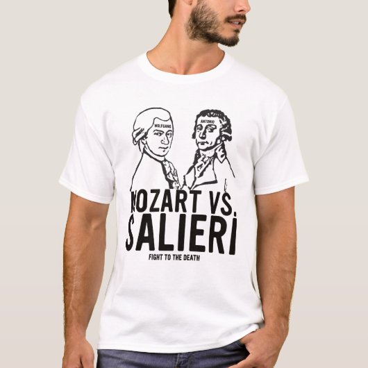 T-shirt Mozart CONTRE Salieri (Devant)