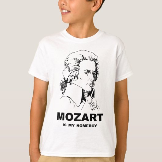 T-shirt Mozart est mon Homeboy (Devant)