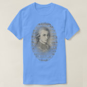 T-shirt Mozart Mozart Portrait Musique classique Lover Cad (Design devant)