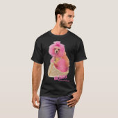 T-shirt MozzarellaThePoodle, Poodle Shirt (Devant entier)