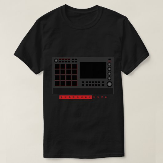T-shirt MPC Live 2 - Producer Life Gear - Dope Beat Machin (Design devant)