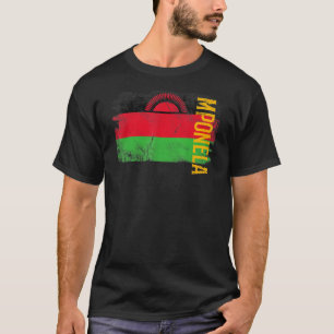 T-shirt Mponela Malawi Drapeau Pour Malawiens Hommes Femme