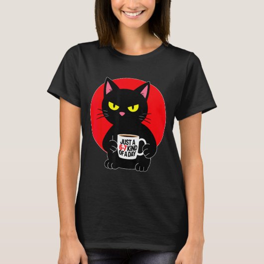T-shirt Mpy 6 7 Meme Cat Funny Gen Alpha Six Seven Cat Lov (Devant)