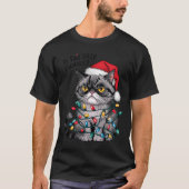 T-shirt Mpy Christmas Cat Jolly Enough Funny Holiday (Devant)